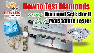 How to Check if a Diamond is Real using Diamond Selector II and Moissanite Tester [upl. by Newnorb]