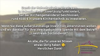 Info Livestream Gottesdienst [upl. by Xantha]