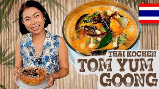 TOM YUM GOONG Rezept Vegetarisch 😋🇹🇭Thailändisch kochen [upl. by Aubine641]