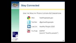 Healthy People eLearning Webinar Reducing Childhood Obesity Part 10 of 10 [upl. by Llenrahs]