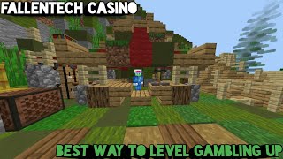 Fallentech Skyblock  How to get on top 10 gambling [upl. by Aramo182]