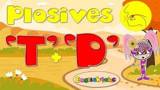 Plosives  The Letters Tt and Dd  Alveolar Sounds [upl. by Etnecniv132]