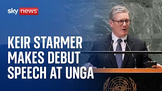 PM Sir Keir Starmer delivers speech at UN General Assembly in New York [upl. by Harl]