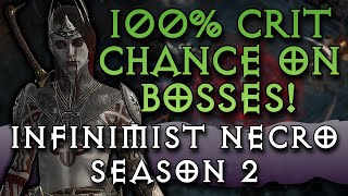 Its SO Much Stronger Than I Thought Infinimist Necromancer Guide 30 With Bossing Setup  Diablo 4 [upl. by Treacy]