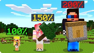 😱МАЙНКРАФТ НО МЫ РАЗНОГО РАЗМЕРА ЧЕЛЛЕНДЖ ШЕДИ ЛЕСКА И НУБИК MINECRAFT [upl. by Chung]