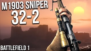 BATTLEFIELD 1 M1903 LONG RANGE CRAZY ROUND The worst rifle BF1 Scout Gameplay [upl. by Soane]