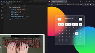 Creating a Dynamic Calendar with HTML CSS and JavaScript  StepbyStep Tutorial [upl. by Isbella]