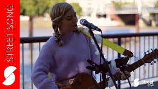 Busker Charlotte Campbells lovely song quotSparklequot by the London Eye [upl. by Liw756]