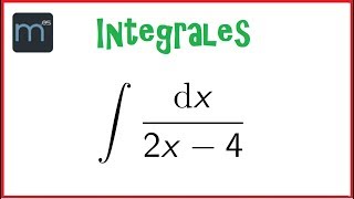 Integral sencilla de un cociente de polinomios  tipo logaritmo [upl. by Harlene]