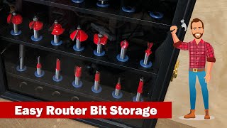 Easiest DIY Router Bit Storage Display Case  Easy Shop Projects [upl. by Chris]