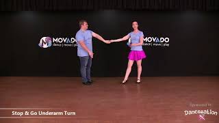 MOVADO  DANCE Sokkie  Stop amp Go Underarm Turn [upl. by Dlanar]