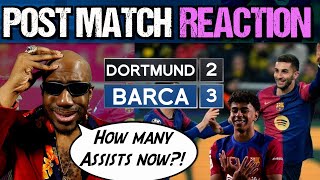 Dortmund Barcelona REACTION  FERRAN TORRES CLUTCH Lamine Yamal is ASSIST MASTER [upl. by Erick]