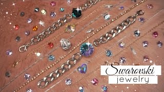 DIY SWAROVSKI JEWELRY  EASY amp CHEAP [upl. by Clarette674]