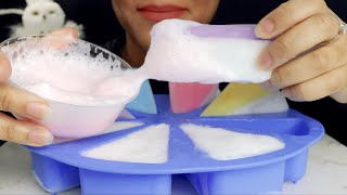 ASMR ICE CAKE FOAM ICE EATINGJUST BITES 934 [upl. by Avaria]