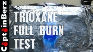 Trioxane FirestarterStove Full Burn Test [upl. by Calva]