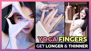 Full Yoga Fingers  Get Fingers Longer Thinner amp Skinny Lose Fingers Fat Elongate amp Slim Fingers [upl. by Arley]