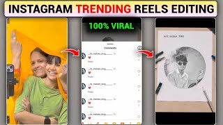 Instagram Trending Comments Profile Photo Pencil Sketch Effect Video Editing [upl. by Hnahk517]