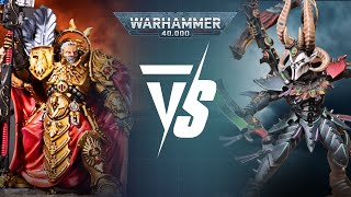 Adeptus Custodes Vs Drukhari 2000pts Warhammer 40K Battle Report [upl. by Eisenberg]