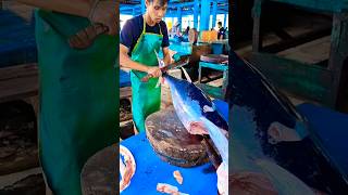 Yellowfin Tuna cutting skills shorts youtubeshorts subscribe [upl. by Emearg]