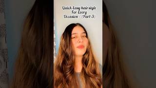 Quick and easy hairstyle  Part3 haircare hairstyle trending youtubeshorts easyhairstyle [upl. by Ruffi]