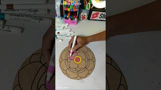 how to drow mandala Rifat Diy Crafts mandala shorts mandala [upl. by Leddy]