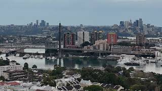 Sunday morning drone videography Glebe Sydney NSW Australia cloudy pleasant day Good times [upl. by Fachanan]