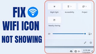 Fix WiFi Icon Not Showing On Windows 11  WiFi Not Connecting On Windows 11 2024 [upl. by Caras]