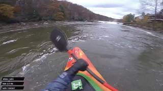 Kayaking the Lower Yough at 5 feet in a Party Braaap  9NOV2017 [upl. by Rimaj]