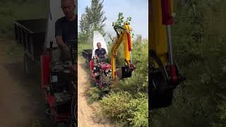 Small Caterpillar Tool Machine Rotary Cutting And Pulverizing Roadside Weed Easily [upl. by Pascia]