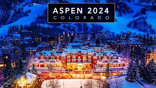 Aspen Colorado 4K – A cinematic tour through the Christmas decorated world famous ski town [upl. by Lynn]