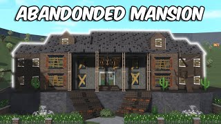 BUILDING AN ABANDONED MANSION in BLOXBURG [upl. by Julie980]