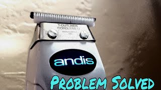 Andis Cordless TOutlinner Problem Fixed Unboxing GTX Blade Swap Ceramic Blade Zero Gap [upl. by Aidnyc]