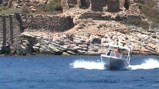 Pioner 15 Viking boat Evinrude 50 etec boat sifnos [upl. by Sera]