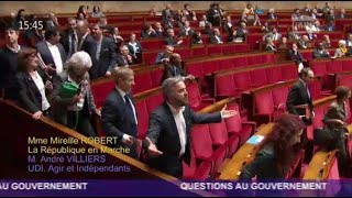 La ministre de la Justice a réussi à faire partir la gauche et la droite de lAssemblée [upl. by Hitt235]