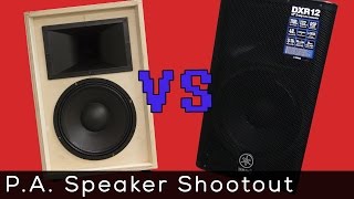 12quot PA Shootout DIY Speakers vs Premade Comparison [upl. by Animrelliug81]