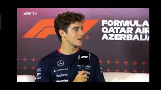 F1 drivers press conference  Azerbaijan  Franco Colapinto [upl. by Hekking]