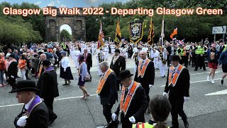 Glasgow Big Walk 2022  Departing Glasgow Green 4KUHD [upl. by Ailedroc154]