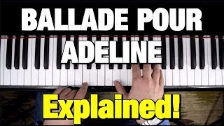 BALLADE POUR ADELINE  PIANO TUTORIAL CLAYDERMAN [upl. by Miehar]