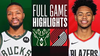 BUCKS at TRAIL BLAZERS  FULL GAME HIGHLIGHTS  January 31 2024 [upl. by Allanson]