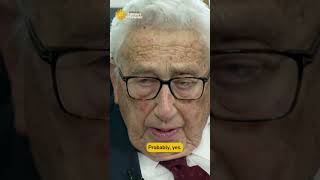 Former Secretary of State Henry Kissinger says Xi and Putin would probably take his call shorts [upl. by Nole]