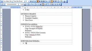 Curriculum Vitae Paso a Paso [upl. by Adnalra516]