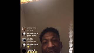 No Savage Goes Live Responding to Ant Glizzy dissing Him On Instagram Live  Says Ant is Broke [upl. by Iris483]