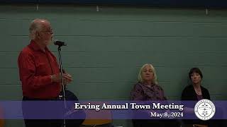 Erving Annual Town Meeting  May 8 2024 [upl. by Malkin]