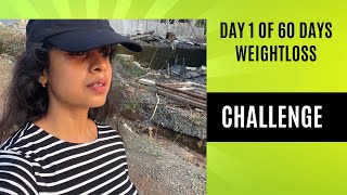 Day 1 of 60 days weight loss challenge weightloss weightlosschallenge vlog [upl. by Niloc]