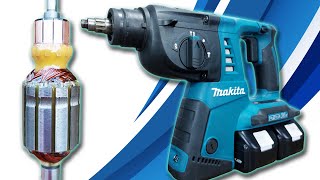 MAKITA DHR264 36V Cordless SDS Plus Hammer Drill ARMATURE WINDING [upl. by Sharos]