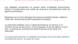 Les inégalités économiques et sociales [upl. by Rosenthal644]