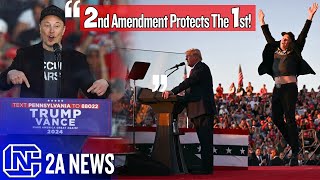 Elon Musk Passionately Defends The Second Amendment At Trump Rally [upl. by Ralph]