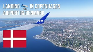 Landing 🛬 in Copenhagen airport in Denmark 🇩🇰 [upl. by Soinski]