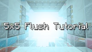 Tutorial Smallest 5x5 Flush Piston Door w G4me4u 18  116  1440 Blocks [upl. by Demp]