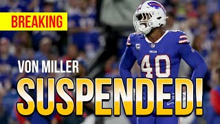 NFLs BIGGEST Suspension Von Miller Out for 4 Games [upl. by Greenwood509]